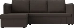 Диван угловой Слим левый угол (Коричневый/Рогожка) Лига Диванов арт.121148L