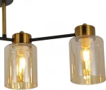 Потолочная люстра на штанге ILLUMICO IL6111-4COU-79 BK GD Qui (220V)