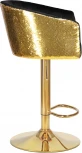 Стул барный DOBRIN DARCY GOLD SHINY (черный велюр с золотыми пайетками) 5025_GoldBase_Shiny-LM SHINY, цвет сиденья черный пайетками, основания золото