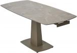 Стол M-City BALDE 120 MATT LATTE STONE SOLID CERAMIC/ TAUPE