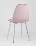 Стул Stool Group Валенсия велюр розовый хромированные ножки УТ000004241