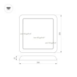 Встраиваемый точечный светильник Arlight 034472 (LED, 220V, IP44)