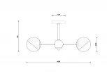 Потолочная люстра на штанге Freya Sonnet FR5271PL-03B шарики