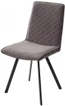 Стул PAINT, цвет B28 Темно-серый, велюр / черный каркас