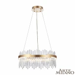 Подвесная люстра Arte Milano Venezia 312011/D600 BS (регулировка яркости, LED, 220V, хрусталь, пульт управления, на тросе, круглые)