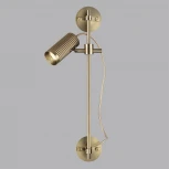 Настенный спот поворотный на 50/180 Odeon Light Manchester 7013/1W металл/под латунь LED GU10 10W 220V