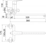 Смеситель Milardo Helic HELSB02M10 универсальный