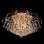 Потолочная люстра Eurosvet Crystal 10081/12 золото / прозрачный хрусталь