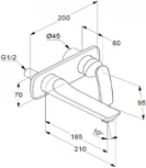 Смеситель Kludi Balance 522469175 для раковины