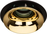 Встраиваемый точечный светильник ЭРА KL103 BK/GD (12V, круглые)