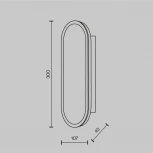 Настенный светильник Maytoni Perlamour MOD429WL-L15BSK (LED, 220V)