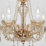 Подвесная люстра Favourite Brendy 1738-5P (220V, хрусталь, на цепи, подсвечник, свеча)