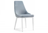 Стул на металлокаркасе kora 1 light blue / white