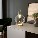 Настольная лампа Eurosvet Frasco 80507/1 латунь (LED, 220V, выключатель)