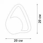 Бра светодиодная V04610-03/1A, LED 13Вт, 3000К, 540лм Vitaluce V04610-03/1A (220V)