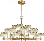 Подвесная люстра Odeon Light Fivre 5032/120L античн.бронза/металл/акрил LED 120W 4000K 9934лм