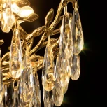 Подвесная люстра Citilux Ritz CL310062 (220V, хрусталь, подвески, на цепи, листья, ветки)