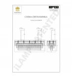 Подвесная люстра каскадная iLamp Triumph 6119-1200 BR (220V, хрусталь, на цепи)