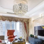 Потолочная люстра хрустальная на штанге Arte Milano Sorrento-2019 372019/7/50/460 CR (220V)