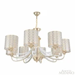 Подвесная люстра Arte Milano Florentia-3387 303387/8 Wh/Gd (220V, на цепи)