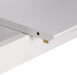 Стол обеденный раскладной Retro дерево гевея, МДФ, 110+30 x 75 75см, Белый (White) Tetchair 15109