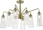Потолочная люстра на штанге Lumion Doliana 6584/8C бронза/прозрачный, металл/стекло E14 8*40W 220V