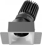 Точечный встраиваемый светодиодный светильник, квадратная рамка, белый отражатель Fiberli Mr1215 12130106