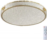 Потолочный светильник круглый Sonex Felice 7722/65L металл/пластик/белый/золотой LED 65Вт 3000-6000K D470 IP20 пульт ДУ (220V, круглые)