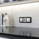 Рамка на 3 поста Acrylic (черный) Werkel W0032708 (a059318)