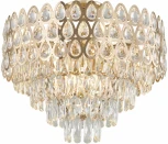 Потолочная люстра хрустальная на штанге Arte Milano Sorrento-2019 372019/8/50/550 GD (220V)