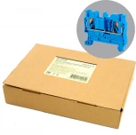 Зажим пружинный 2-х проводной проходной Stekker 49249