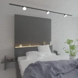 Трековый светильник однофазный светодиодный 220V Elektrostandard Pila 85078/01 a056103 (круглые)