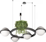 Подвесной светильник Loft It Jardin 10121/4 Dark grey (LED, 220V, на тросе, шарики)