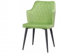 Обеденный стул на металлокаркасе Woodville Velen dark green 15025