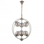 Подвесная люстра Omnilux Serrano OML-94513-06 (220V, на цепи, шар, шарики)