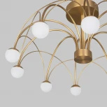 Потолочная люстра на штанге Eurosvet Ragno 90031/10 LED золото (220V, шарики)