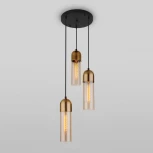 Подвесной светильник Eurosvet Airon 50180/3 янтарный (220V, на проводе)