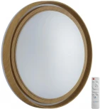 Настенно-потолочный светильник Sonex Rux Wood 7640/EL BASICA SN пластик/корич. под дер. LED 70Вт 3000-6000K D490 IP43 пульт ДУ (220V, круглые)