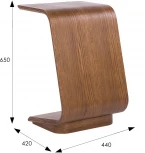 Стол журнальный приставной Неро 3 дуб натуральный от фабрики Mebelik