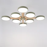 Потолочная люстра Wi-Fi на штанге Turna L8 Khaki By ImperiumLoft Turna-B01 (LED, 220V, голосовое управление, умный дом - Алиса)