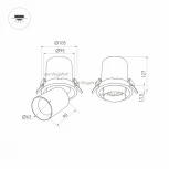 Встраиваемый точечный светильник Arlight LTD-PULL 031364 (LED, 220V, круглые)