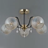 Потолочная люстра на штанге ILLUMICO IL0432-5CSQ-29 AB BK