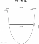 Подвесной светильник iLedex Rocks 2413M OR