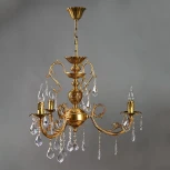 Подвесная люстра Brizzi 8888 8888/3 AB Leaf crystal