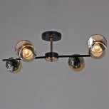 Потолочная люстра на штанге Reluce 11555-0.3-04 BK+FGD (220V)