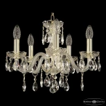 Подвесная люстра Bohemia 117 117/5/141 G (220V, подвески, на цепи, подсвечник, свеча)