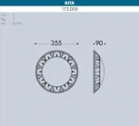 Настенный светильник уличный Fumagalli Rita 1T3.000.000.BYE27 (220V, круглые, IP66)