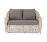 Диван из искусственного ротанга двухместный, цвет бежевый 4SIS Кон Панна YH-C2808W beige