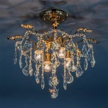 Люстра потолочная на штанге Mona 1128/4 E27*60W French Gold