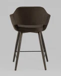 Стул полубарный Stool Group Саймон велюр тёмно-коричневый УТ000025175